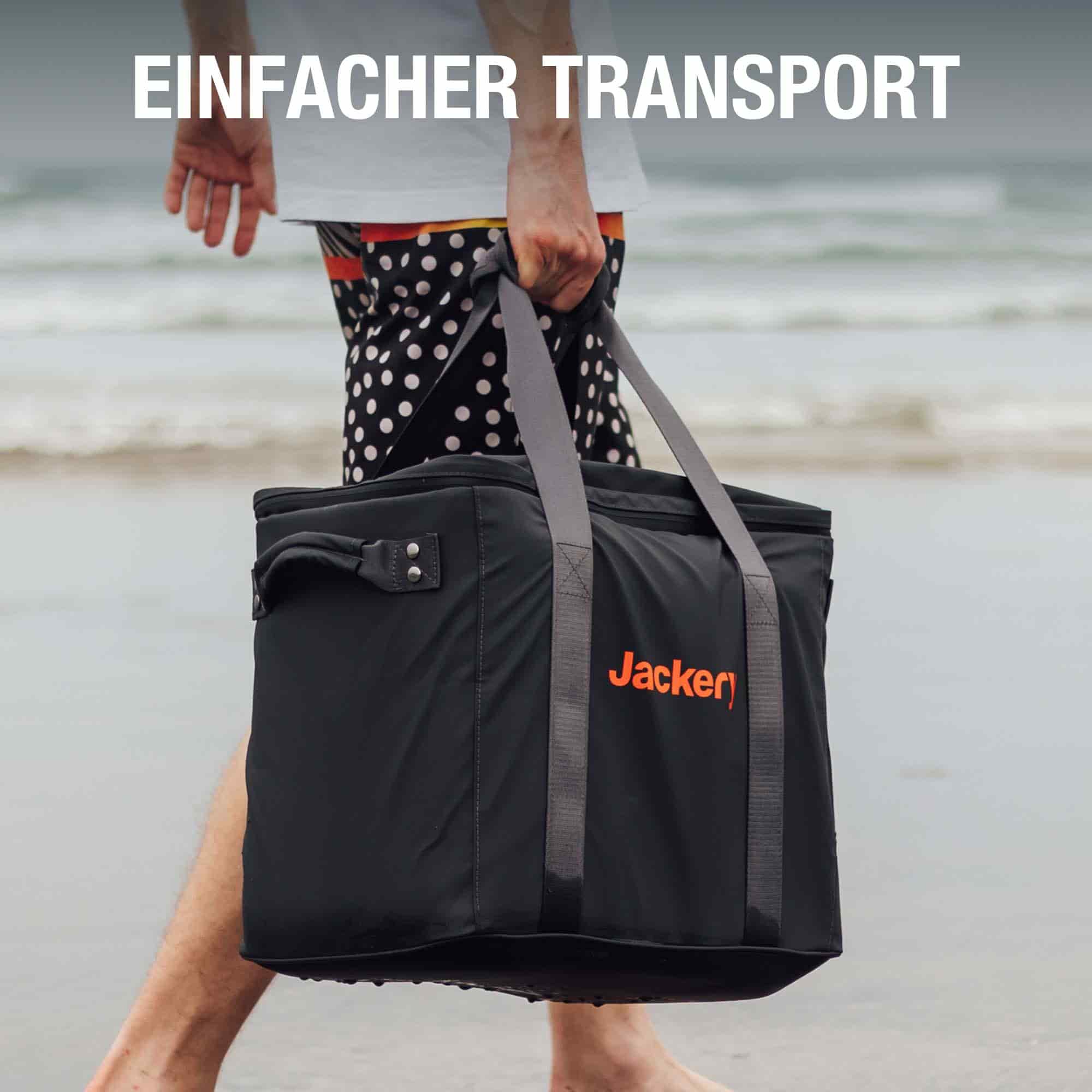 Jackery EVA Tragetasche für Explorer 2000 v2/2000 Pro/1500 Pro/1000 Plus Tragbare Powerstation (L) - Image 4