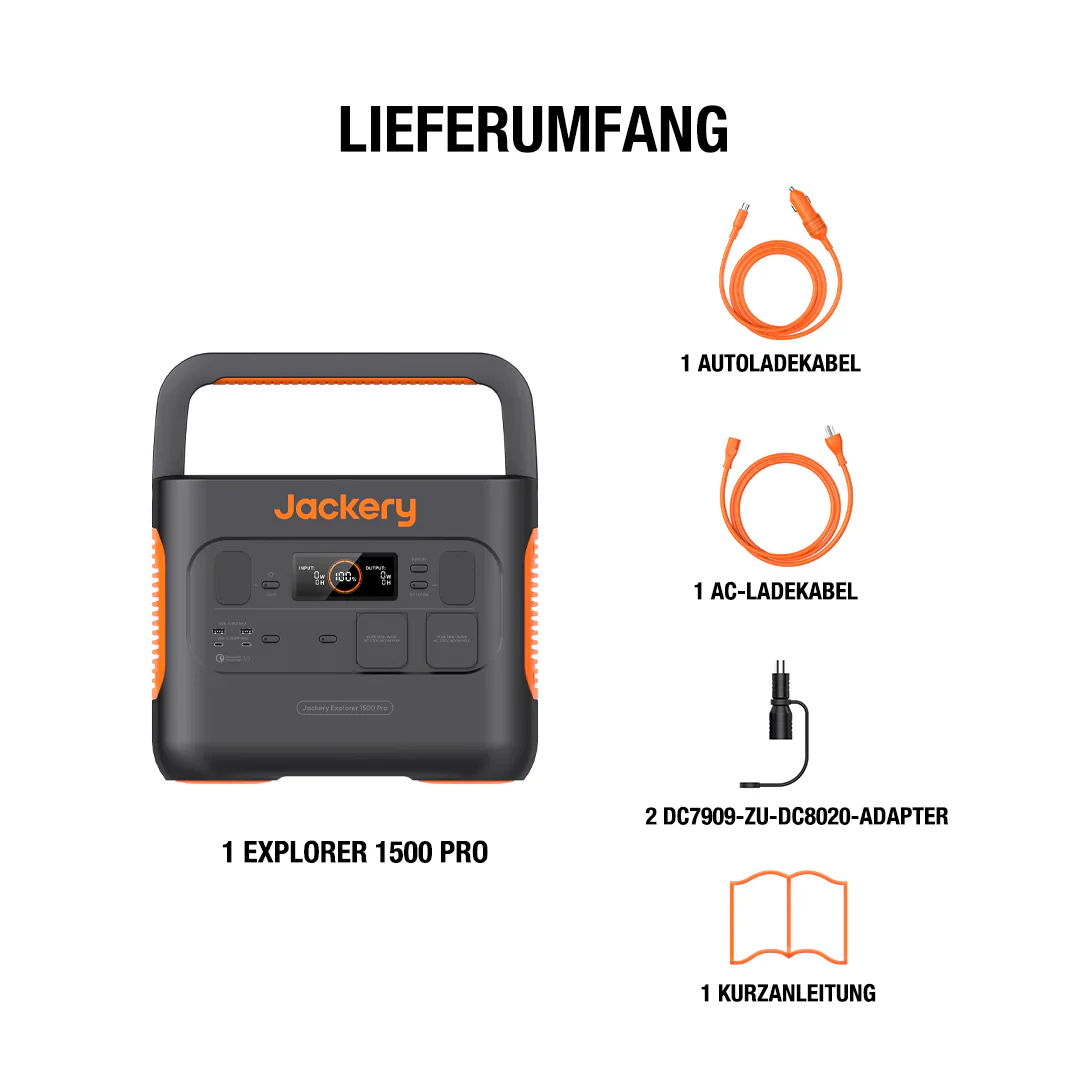 Jackery Explorer 1500 Pro Tragbare Powerstation (Generalüberholt) - Image 8