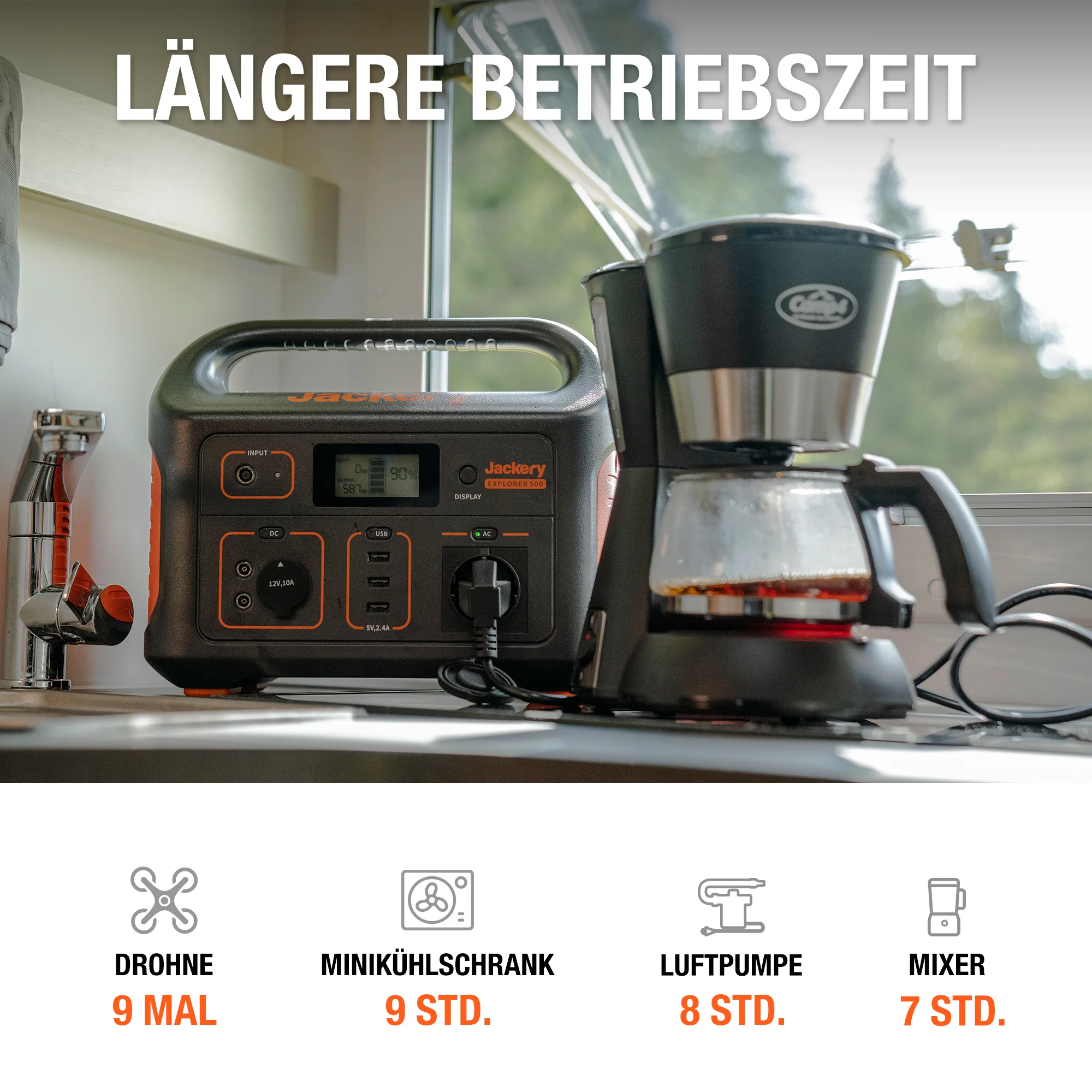 Jackery Explorer 500 Tragbare Powerstation (Generalüberholt) - Image 6