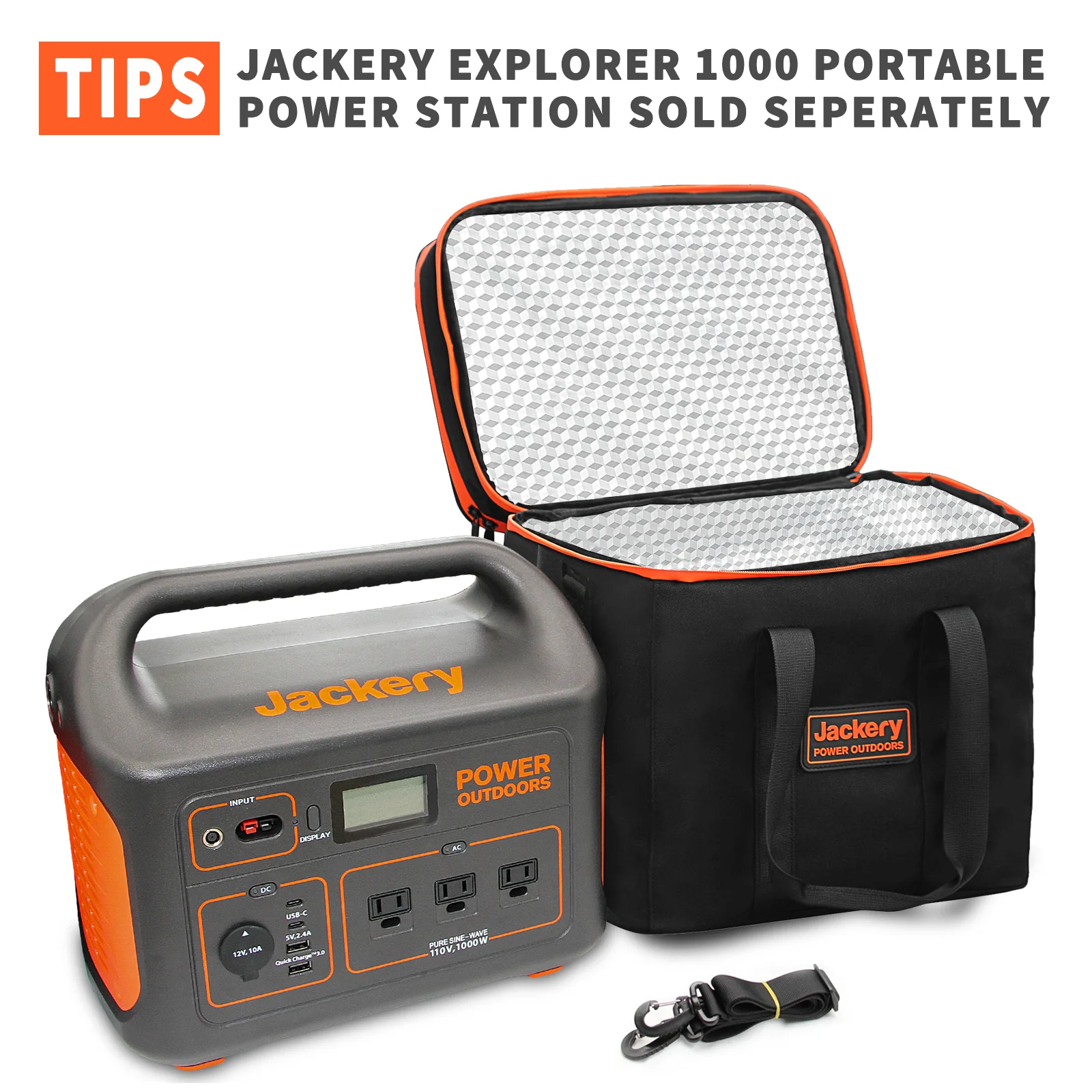 Jackery EVA Tragetasche für Explorer 1000 Pro / Explorer 1000 v2 Tragbare Powerstation - Image 6